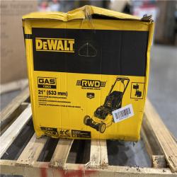 DALL AS LOCATION - DEWALT 21 in. 150cc Briggs and Stratton 625ex Engine Rear Wheel Drive 2-in-1 Gas Self Propelled Walk Behind Lawn Mower