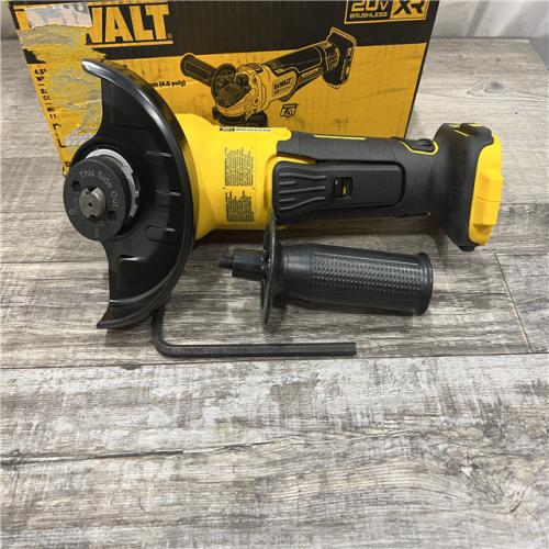 AS-IS DeWalt 20-Volt MAX XR Lithium-Ion Cordless Brushless 4-1/2 in. Paddle Switch Small Angle Grinder (Tool-Only)