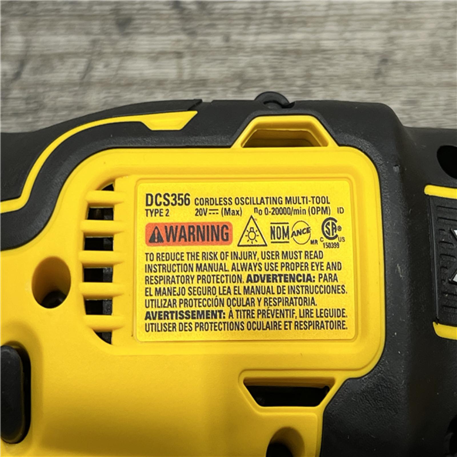 AS-IS DEWALT 20V MAX XR Cordless Brushless 3-Speed Oscillating Multi Tool with (1) 20V 1.5Ah Battery and Charger