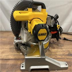 AS IS  DEWALT 15 Amp Corded 10 in. Compound Single Bevel Miter Saw