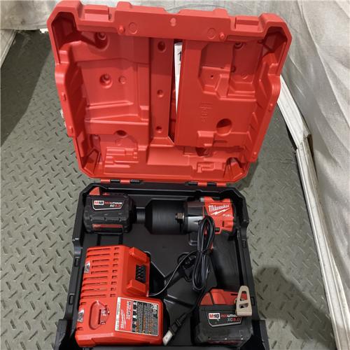 Houston location AS-IS Milwaukee 2962-22R M18 Fuel 18 V 5 Amps 1/2 in. Cordless Brushless Mid-Torque Impact Wrench Kit