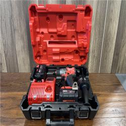 AS-IS Milwaukee  Hammer Drill Driver Kit with Batteries  Charger & Tool Case