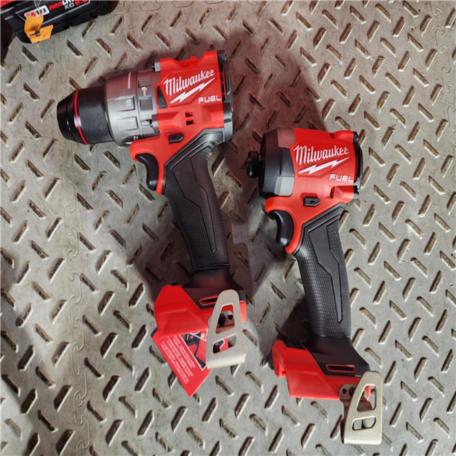 HOUSTON LOCATION - AS-IS (APPEARS LIKE NEW) M18 FUEL 18V Lithium-Ion Brushless Cordless Hammer Drill and Impact Driver Combo Kit (2-Tool) with 2 Batteries