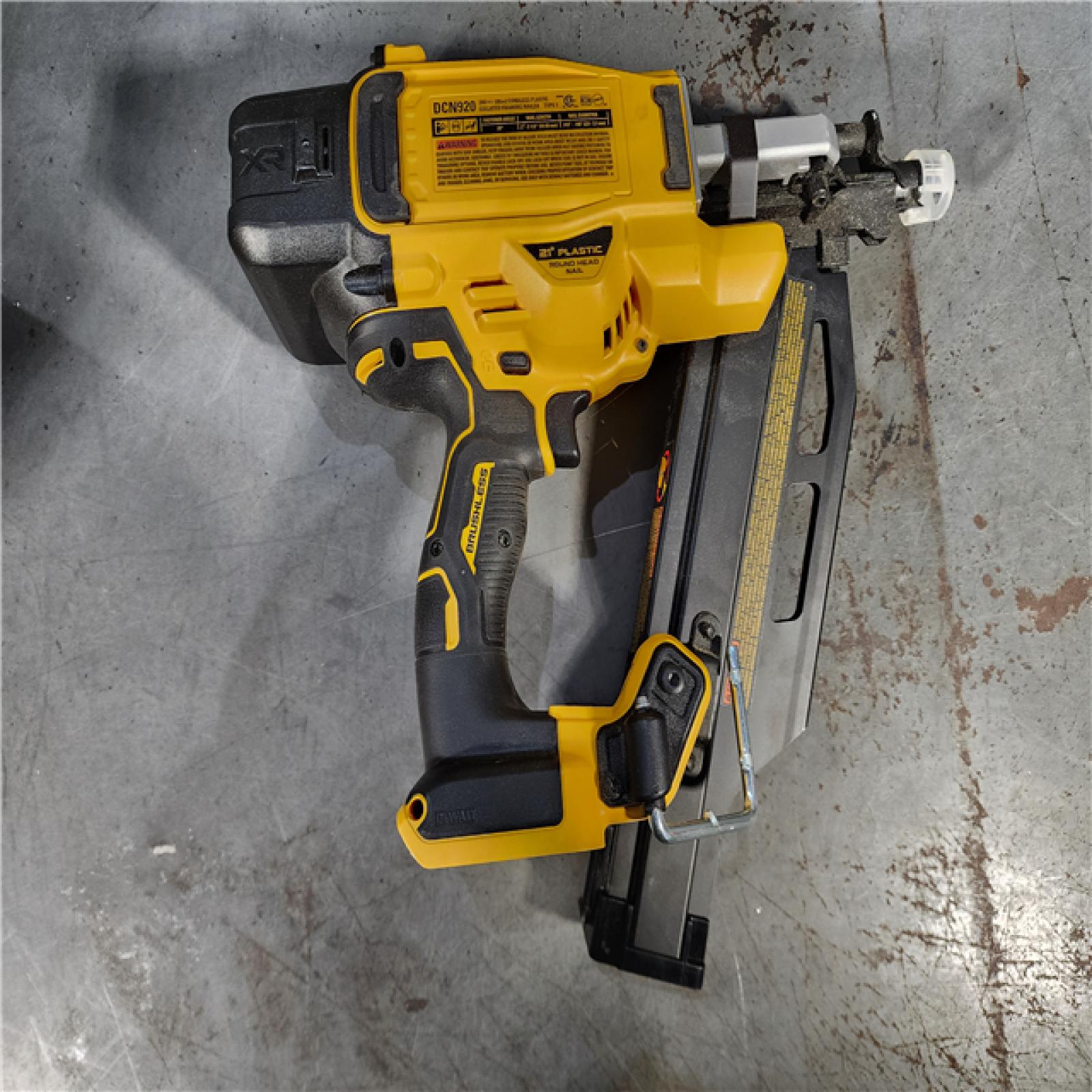 HOUSTON LOCATION - AS-IS DEWALT 20-Volt 21Â° Cordless Framing Nailer (Tool-Only)