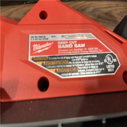 AS-IS MILWAUKEE M18 FUEL 18V Lithium-Ion Brushless Cordless Deep Cut Band Saw (Tool-Only)