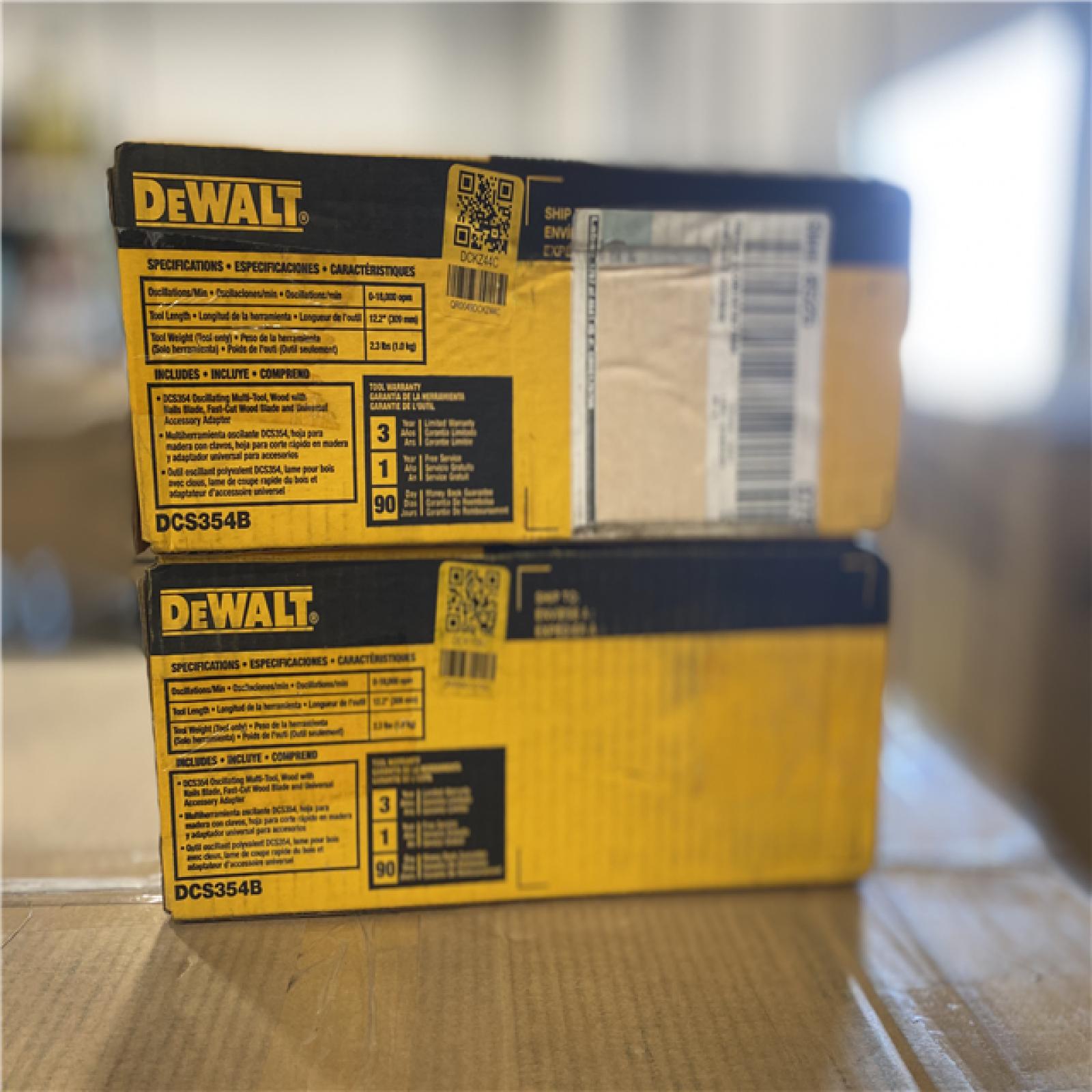 NEW! - DEWALT ATOMIC 20V MAX Cordless Brushless Oscillating Multi Tool (Tool Only)-(2UNITS)