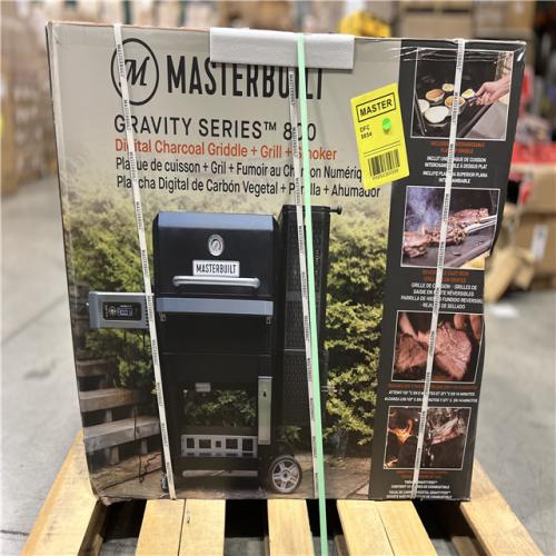 DALLAS LOCATION - Masterbuilt Gravity Series 800 Digital WiFi Charcoal Grill, Griddle and Smoker in Black