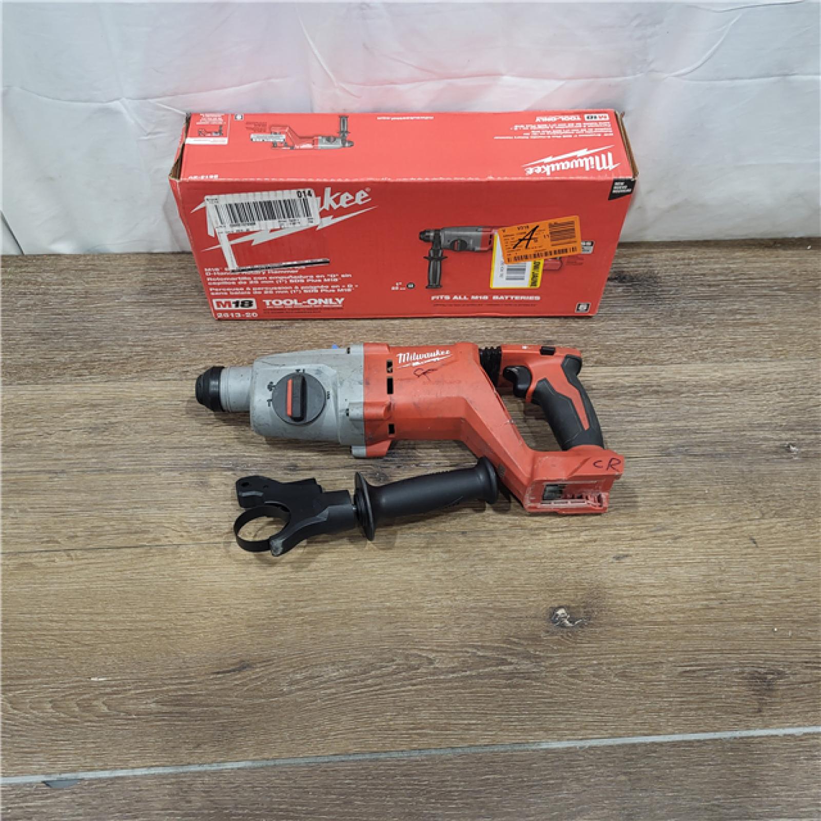 AS-IS M18 18V Lithium-Ion Brushless Cordless 1 in. SDS-Plus D-Handle Rotary Hammer (Tool-Only)