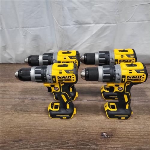 GOOD Dewalt 20-Volt MAX XR with Tool Connect Cordless Brushless 1/2 in. Hammer Drill/Driver (Tool-Only) ( LOTE FOR 4)