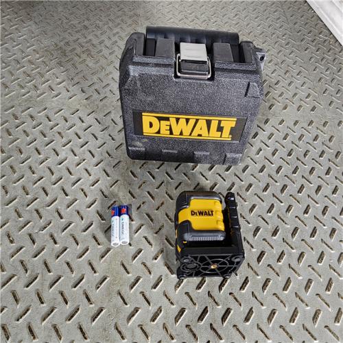 HOUSTON LOCATION - AS-IS DEWALT 55 ft. Green Self-Leveling Cross Line Laser Level with (2) AA Batteries & Case