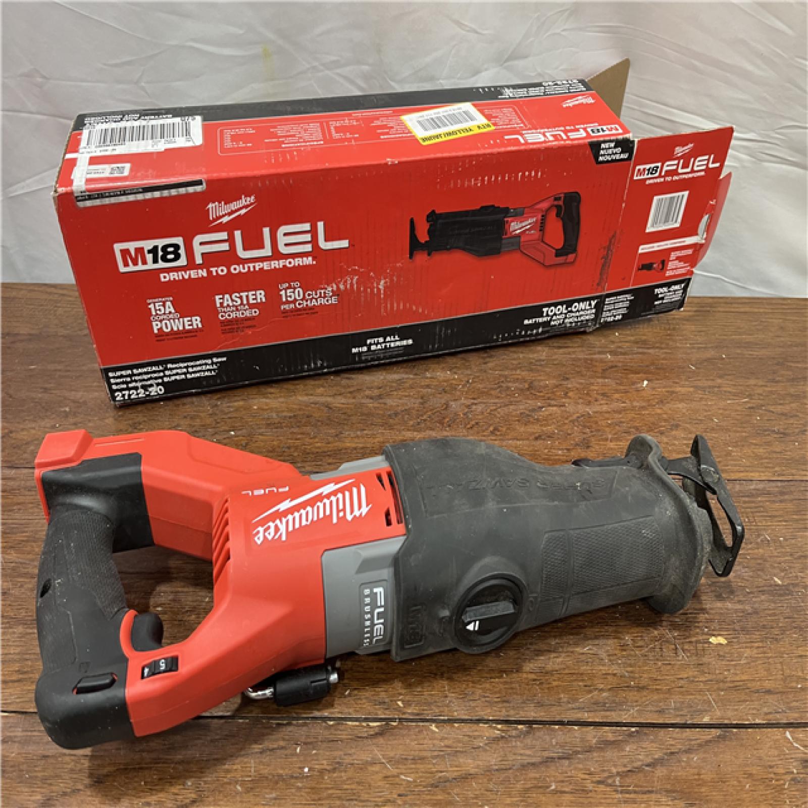 AS-ISMilwaukee M18 Fuel 18V Brushless Super Sawzall Reciprocating Saw 2722-20 (Bare Tool)