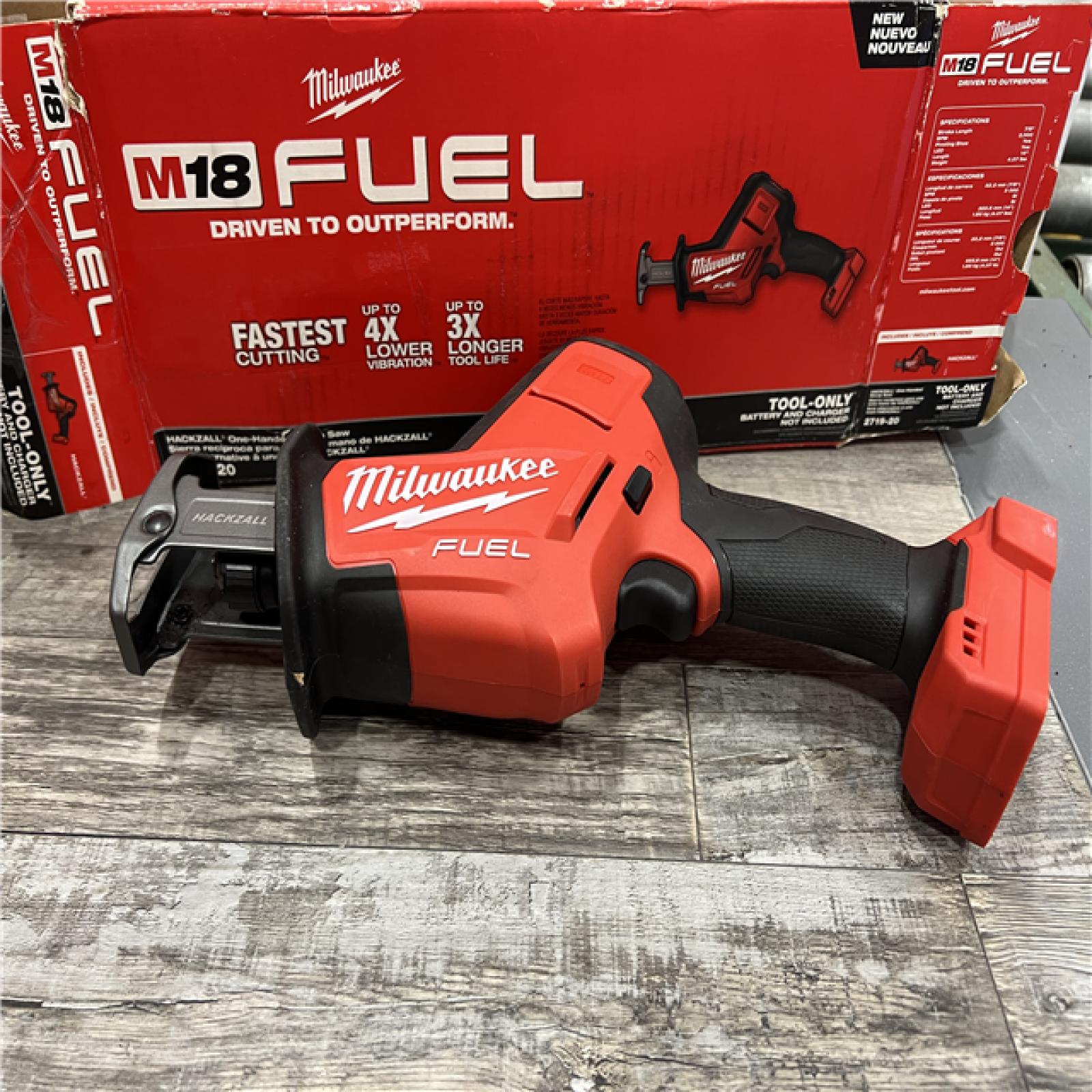 AS-IS MILWAUKEE M18 FUEL 18V Lithium-Ion Brushless Cordless HACKZALL Reciprocating Saw (Tool-Only)