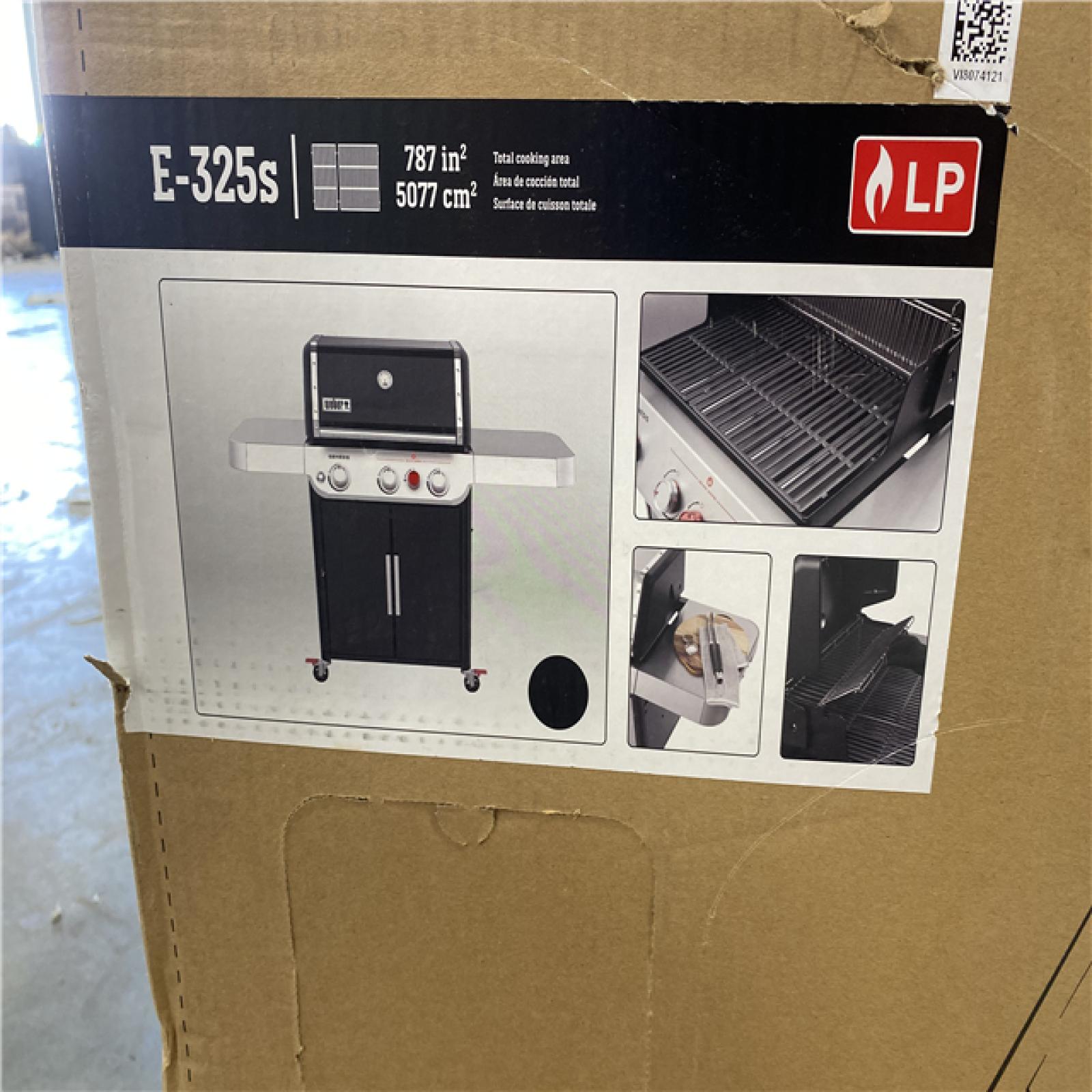 DALLAS LOCATION - Weber Genesis E-325s 3-Burner Liquid Propane Gas Grill in Black with Built-In Thermometer