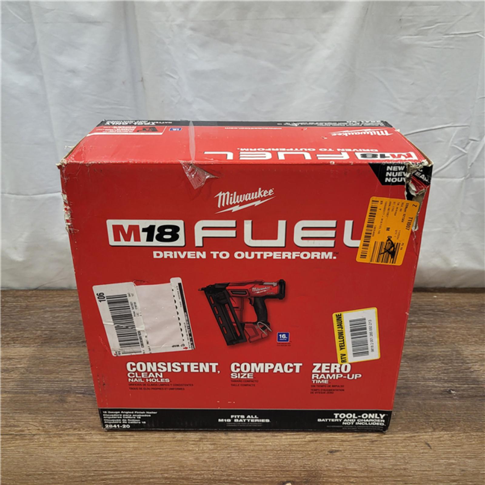 AS-IS Milwaukee 2841-20 18V Cordless Gen II 16 Gauge Angled Finish Nailer (Tool Only)