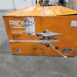 Dallas Location - NEW-  RIDGID 15 Amp 10 in. Portable Corded Pro Jobsite Table Saw with Stand