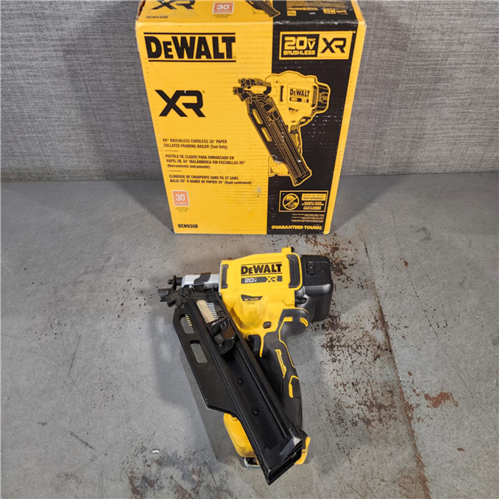 HOUSTON LOCATION - AS-IS DEWALT 20-Volt 30Â° Cordless Framing Nailer (Tool-Only)