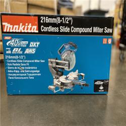 NEW! - Makita 40V Max XGT Brushless Cordless 8-1/2 in. Dual-Bevel Sliding Compound Miter Saw, AWS Capable (Tool Only)