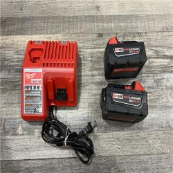 AS-IS Milwaukee M18 18-Volt Lithium-Ion XC Starter Kit with Two 5.0Ah Batteries / Charger (48-59-1852B)