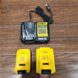 AS-IS DeWalt 20V MAX POWERSTACK DCBP315-2C Lithium-Ion 1.7Ah and 5Ah Battery and Charger Starter Kit 3 Pc