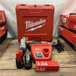 AS-IS MILWAUKEE M12 12-Volt Lithium-Ion Cordless PEX Expansion Tool Kit with (2) 1.5 Ah Batteries, (3) Expansion Heads and Hard Case