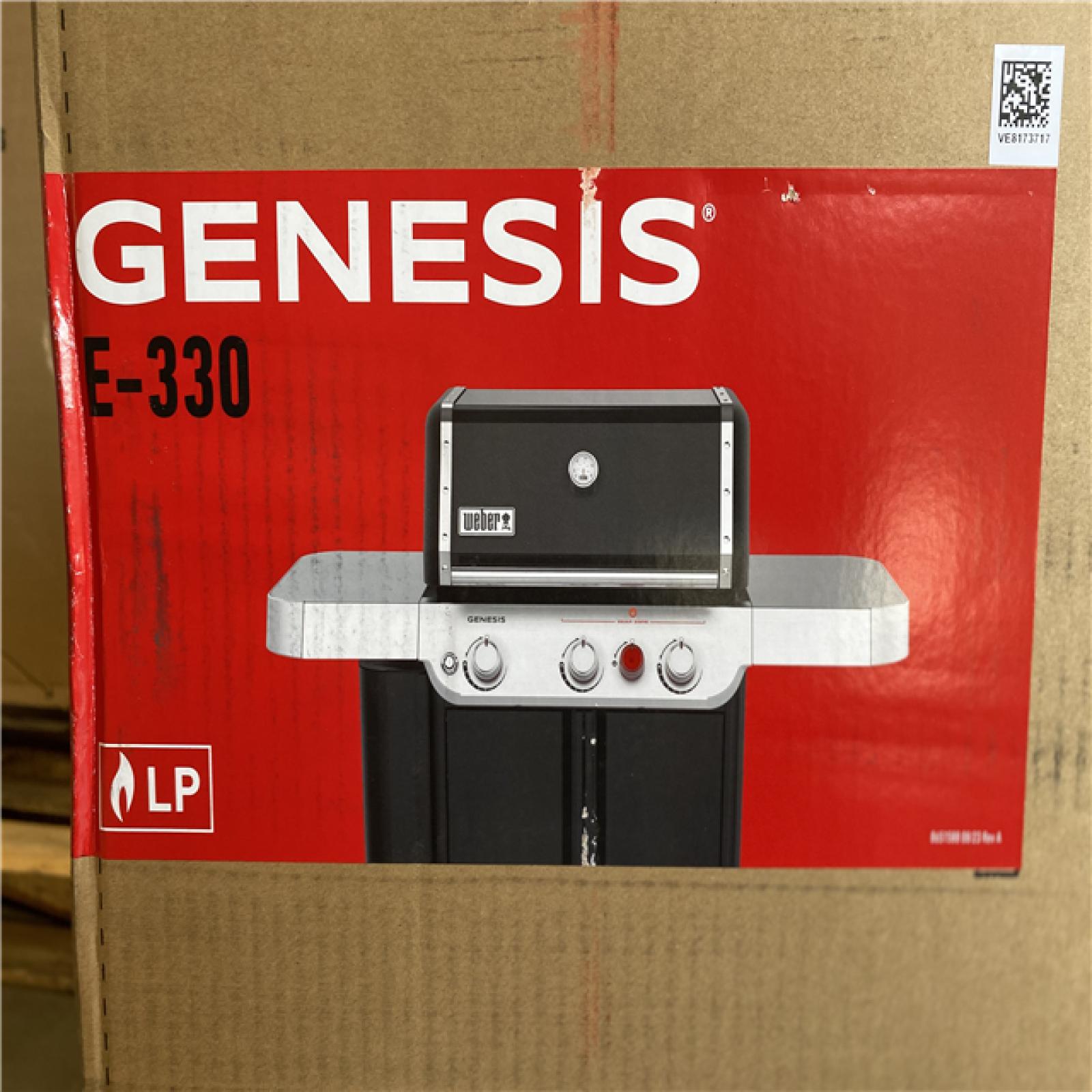 DALLAS LOCATION - Weber Genesis E-330 3-Burner Liquid Propane Gas Grill in Black