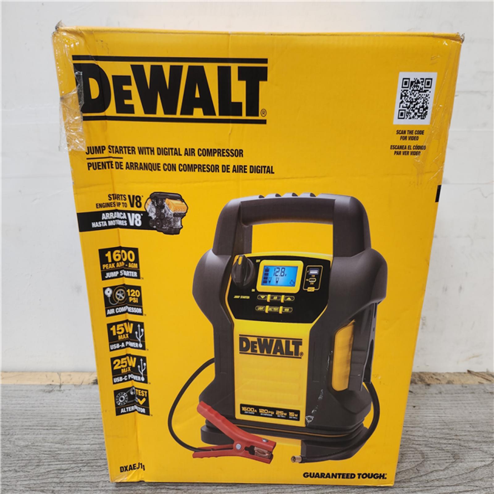 Phoenix Location DEWALT 1600 Peak Amp Jump Starter with Digital Compressor and USB Power Bank