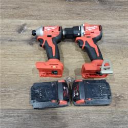 AS-IS Milwaukee M18 Compact Brushless 2-Tool Combo Kit