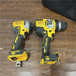 AS-ISDEWALT 20V MAX Cordless Brushless Hammer Drill/Driver 2 Tool Combo Kit with FLEXVOLT ADVANTAGE