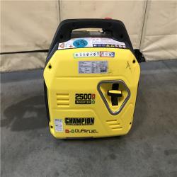 California AS-IS Champion Power Equipment 2500-Watt Recoil Start Ultra-Light Portable Gas and Propane Powered Dual Fuel Inverter Generator with CO Shield