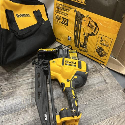 AS-IS DeWalt DCN660D1 20V 16 Gauge Cordless Angled Finish Nailer Kit W/ 2Ah Battery