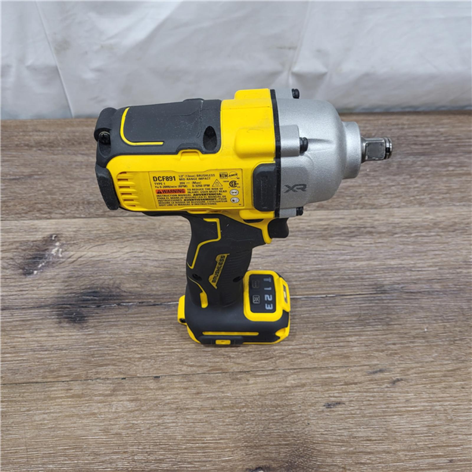 AS-IS DEWALT 20-Volt MAX XR Cordless 1/2 in. Impact Wrench (Tool-Only) (DCF891B)