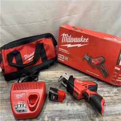 AS-IS Milwaukee M12 12V Brushed Cordless HACKZALL Reciprocating Saw Kit