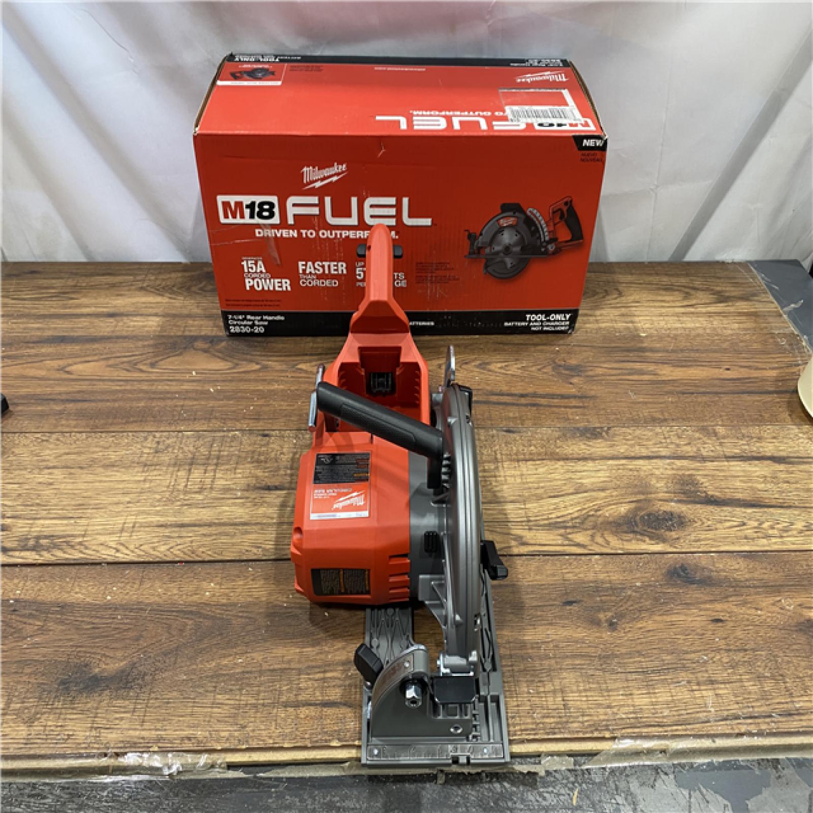 AS IS Milwaukee 2830-20 Rear Handle Circular Saw M18 FUEL 7-1/4  Cordless Brushless Tool Only