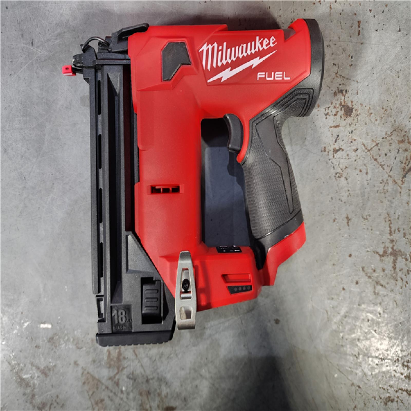 HOUSTON LOCATION - AS-IS M12 FUEL 12-Volt Lithium-Ion Brushless Cordless 18-Guage Compact Brad Nailer (Tool Only)