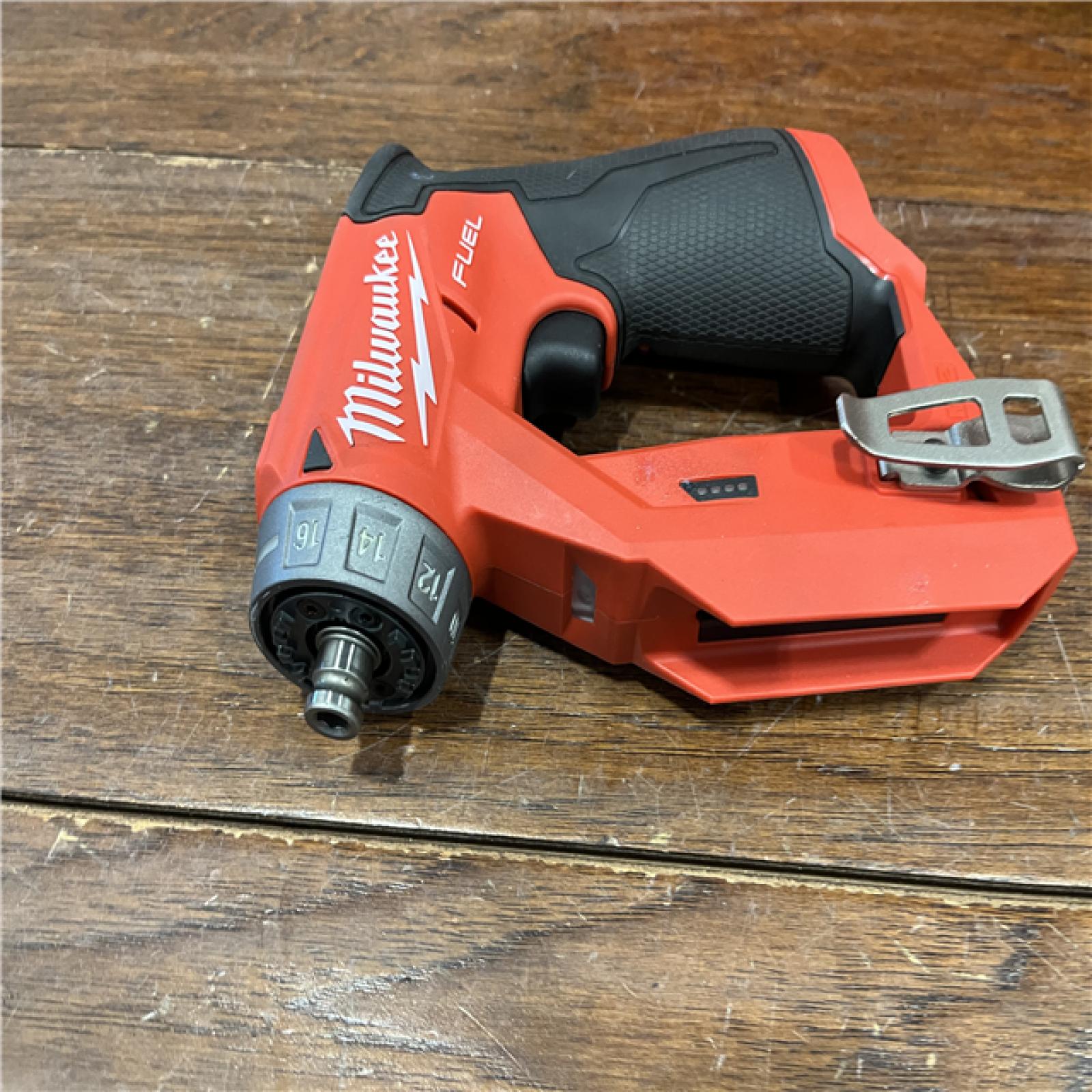 AS-ISMilwaukee M12 FUEL 12V Lithium-Ion Brushless Cordless 4-in-1 Installation 3/8 in. Drill Driver Kit with 4-Tool Heads