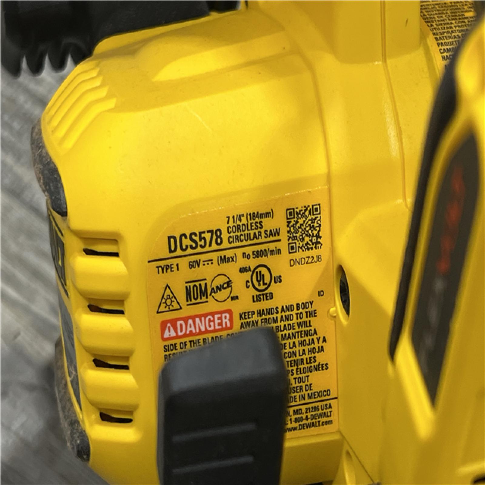 AS-IS DeWALT Flexvolt Max 7-1/4  60V Brushless Circular Saw DCS578B (Bare Tool)