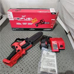 Houston location AS-IS MILWAUKEE M18 FUEL 8 in. 18V Lithium-Ion Brushless HATCHET Pruning Saw Kit with 6Ah High Output Battery and Charger