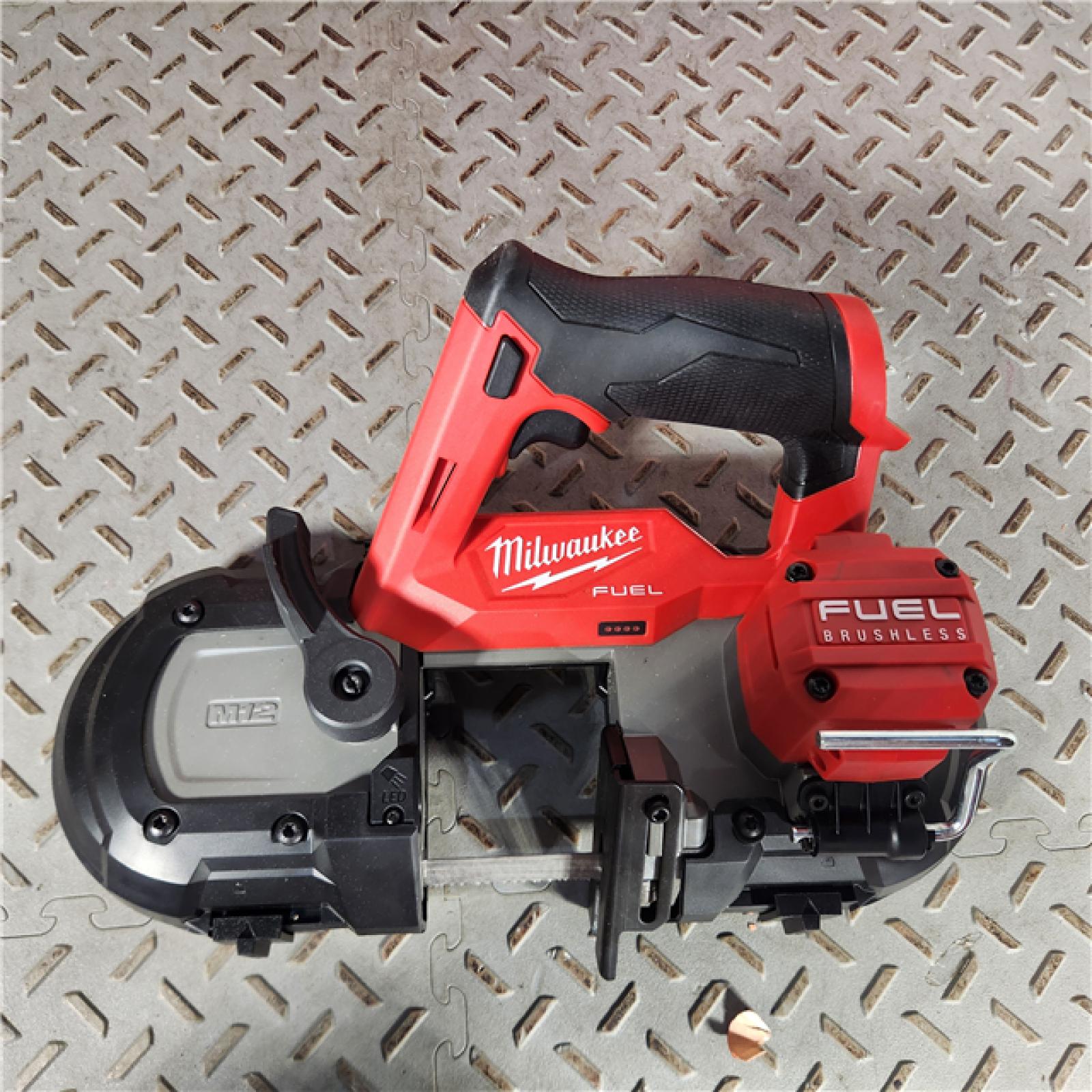 Houston location- AS-IS Milwaukee 2529-20 M12 FUEL 12V Cordless Li-Ion Compact Band Saw - Bare Tool