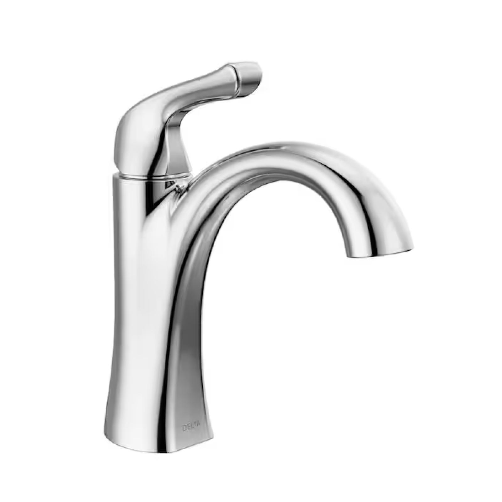 NEW! -  Delta Arvo Single Hole Single-Handle Bathroom Faucet in Chrome - (3 UNITS)