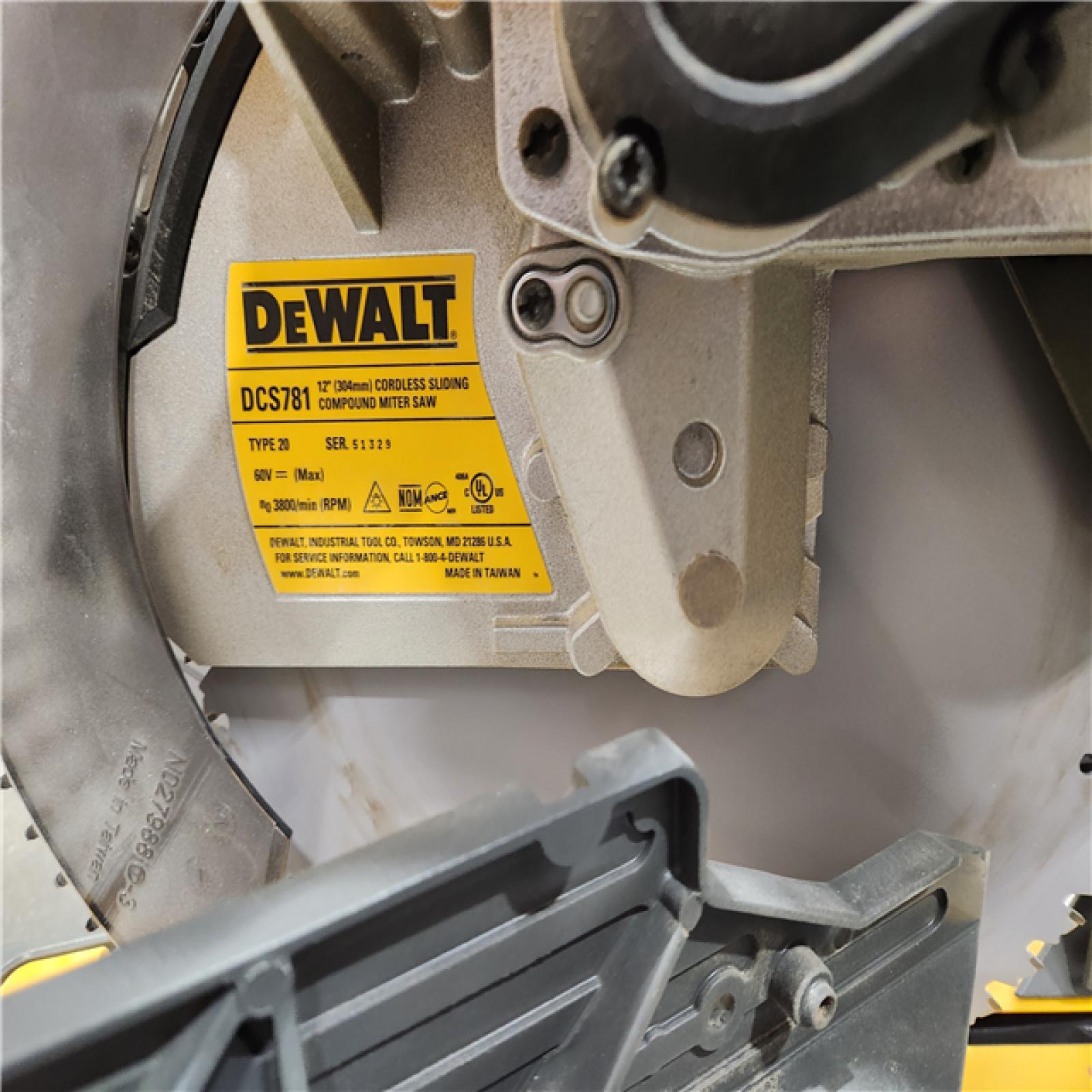 AS-IS DEWALT 60V MAX Lithium-Ion 12 in. Brushless Cordless Sliding Miter Saw (Tool Only)