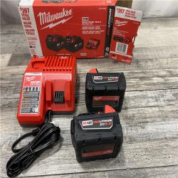 AS-IS Milwaukee M18 18-Volt Lithium-Ion XC Starter Kit with Two 5.0Ah Batteries / Charger (48-59-1852B)