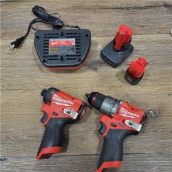 AS-IS M18 18-Volt Lithium-Ion Brushless Cordless Combo Kit (4-Tool) with 2-Batteries, 1-Charger and Tool Bag