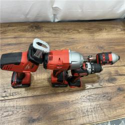 AS-IS Milwaukee M18 18V Lithium-Ion Cordless Combo Tool 4 Tool KIT