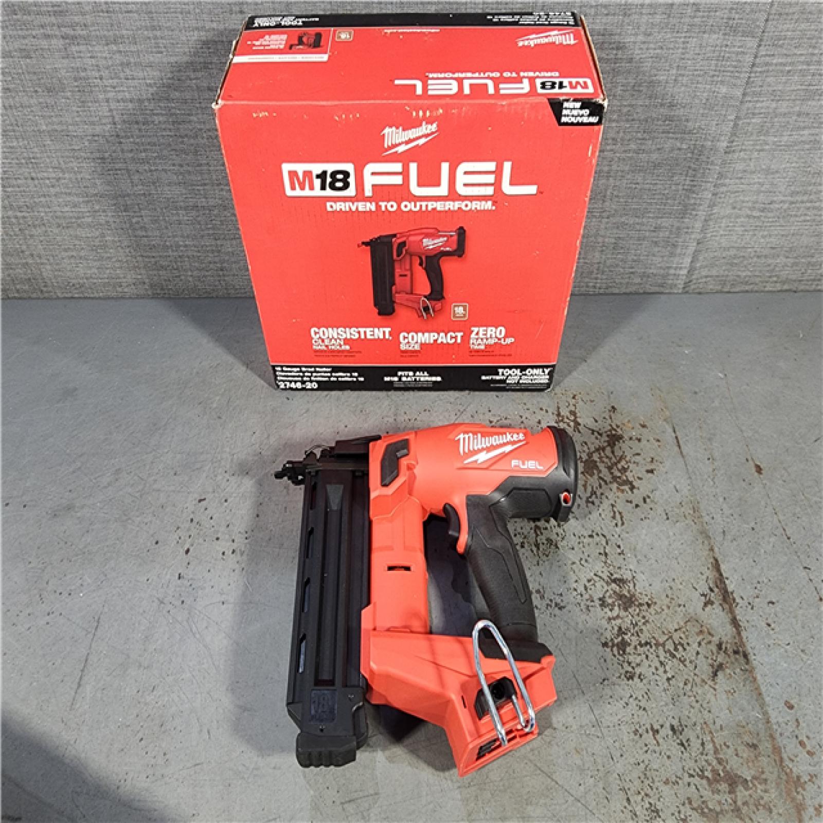 HOUSTON LOCATION - AS-IS Milwaukee M18 Fuel 18V Brushless 18-Gauge Brad Nailer 2746-20 (Bare Tool)