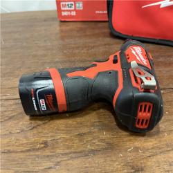 AS-IS Milwaukee 2401-22 - M12 12V Cordless Screwdriver Kit