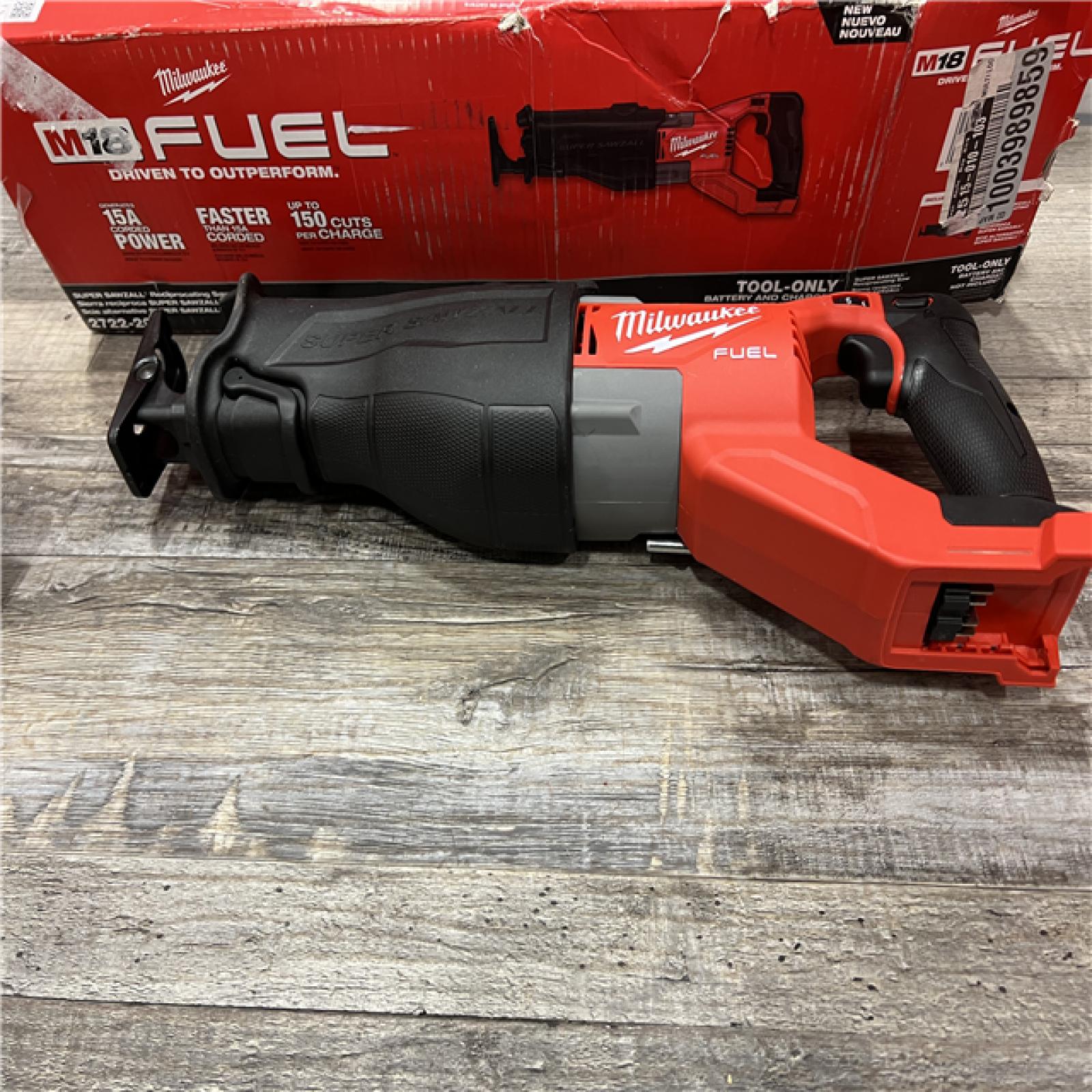 AS-IS Milwaukee M18 Fuel 18V Brushless Super Sawzall Reciprocating Saw 2722-20 (Bare Tool)