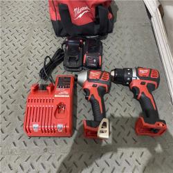 Houston location AS-IS MILWAUKEE 2 TOOL COMBO KIT