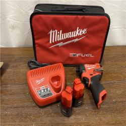 AS-ISMilwaukee 3453-22 M12 FUELTM 1/4 HEX IMPACT DRIVER KIT