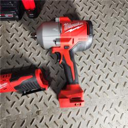 HOUSTON LOCATION - AS-IS M12/M18 12/18V Lithium-Ion Cordless 3/8 in. Ratchet and 1/2 in. High Torque Impact Wrench with Friction Ring Combo Kit