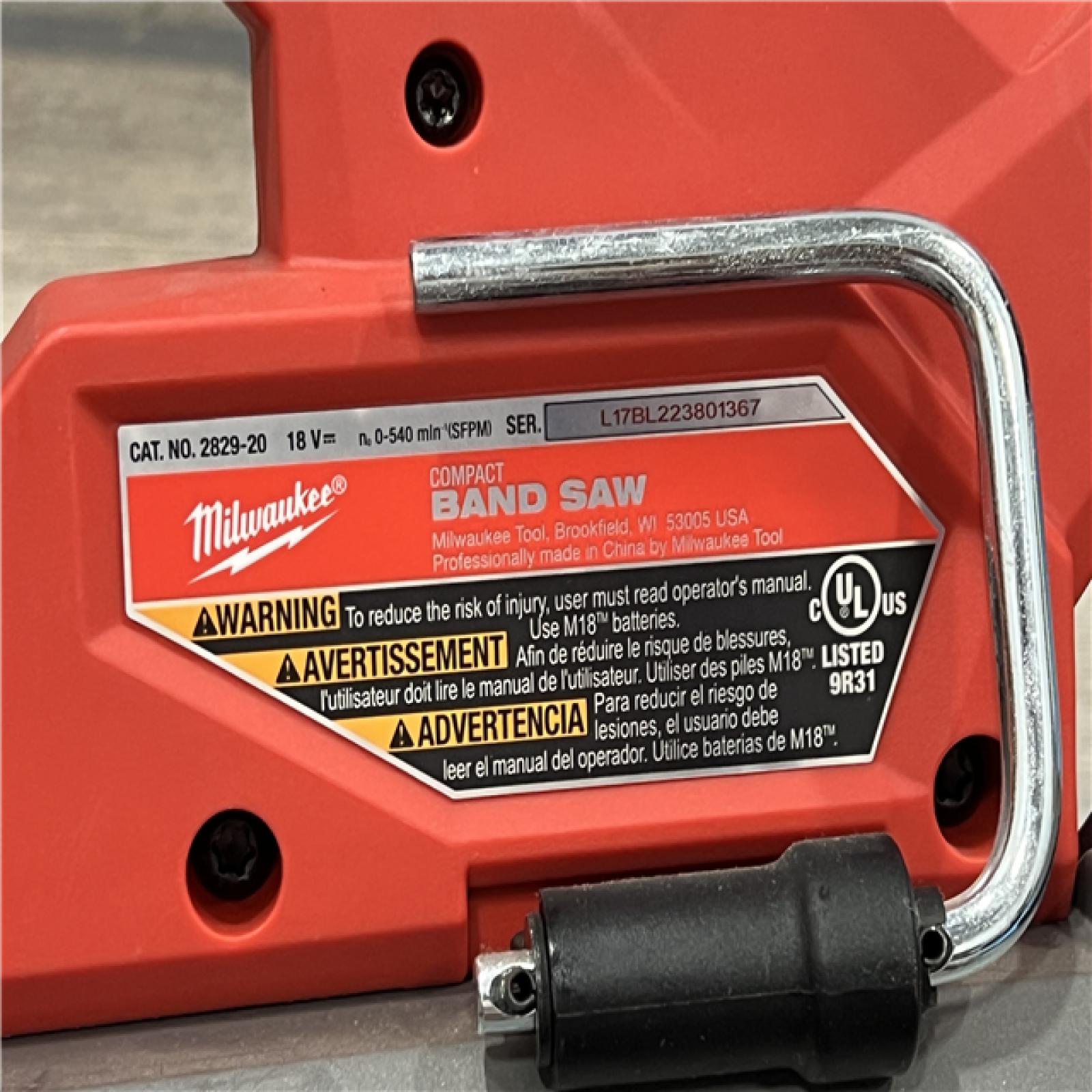 AS-IS Milwaukee M18 FUEL Compact Band Saw